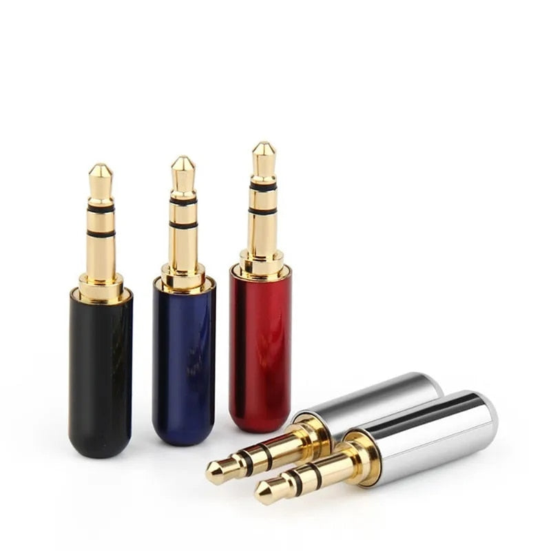 Metal Body Stereo Audio Jack Connector Male
