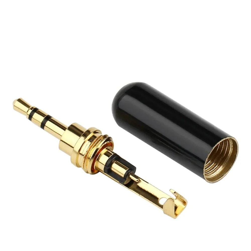 Metal Body Stereo Audio Jack Connector Male