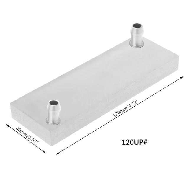 Upward Nozle Aluminium Water Cooling Block/Container/Head/Plate for CPU Radiator HeatSink and DIY projects