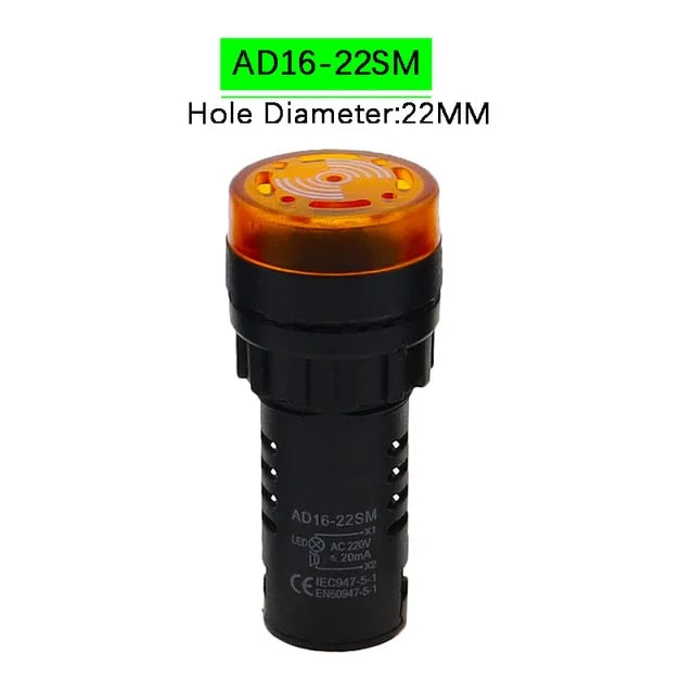 AD16 LED Signal Indicator With Built-in Buzzer
