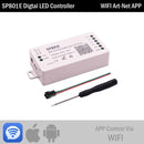 DC5-24V WiFi/Bluetooth SPI Music Spectrum Controller For Addressable WS2812B SK6812 LED Strip Lights