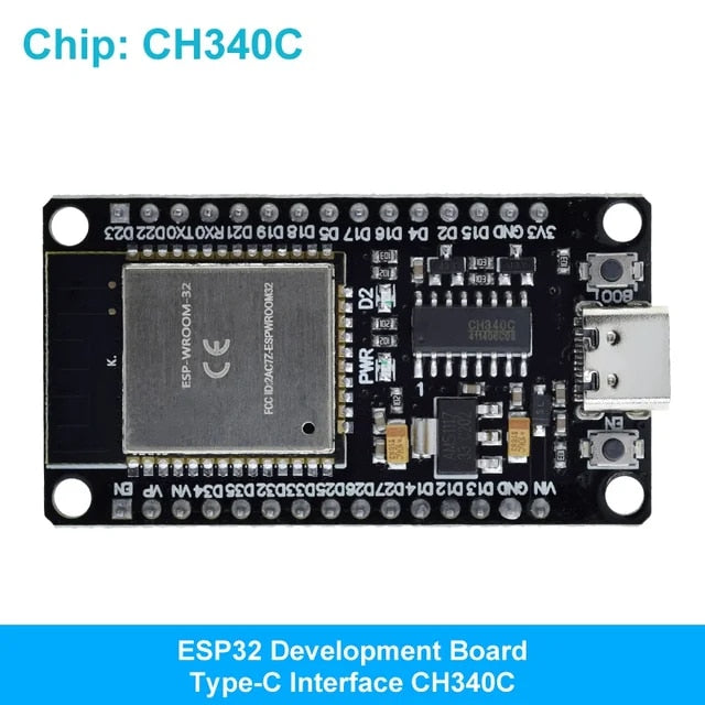 ESP32 WROOM WiFi BLE Bluetooth IOT Node MCU Board