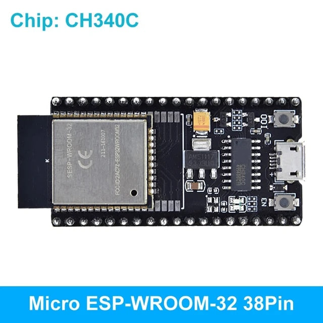 ESP32 WROOM WiFi BLE Bluetooth IOT Node MCU Board