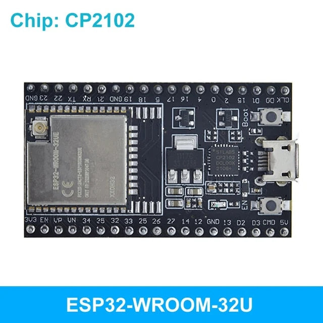 ESP32 WROOM WiFi BLE Bluetooth IOT Node MCU Board