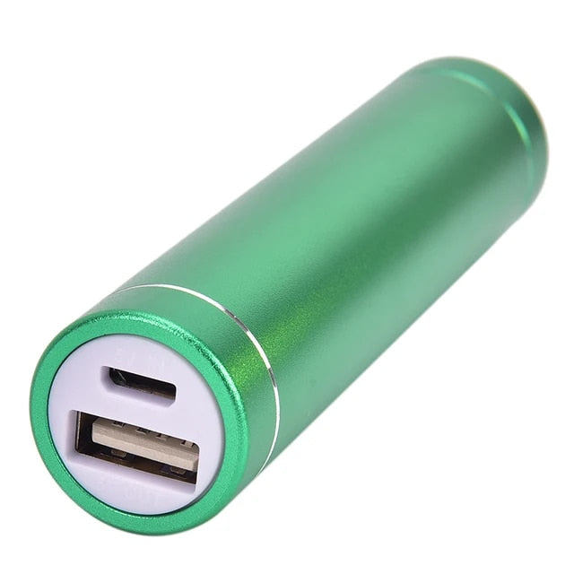 5V 1A USB Aluminium Body Power Bank Case for 18650 Battery