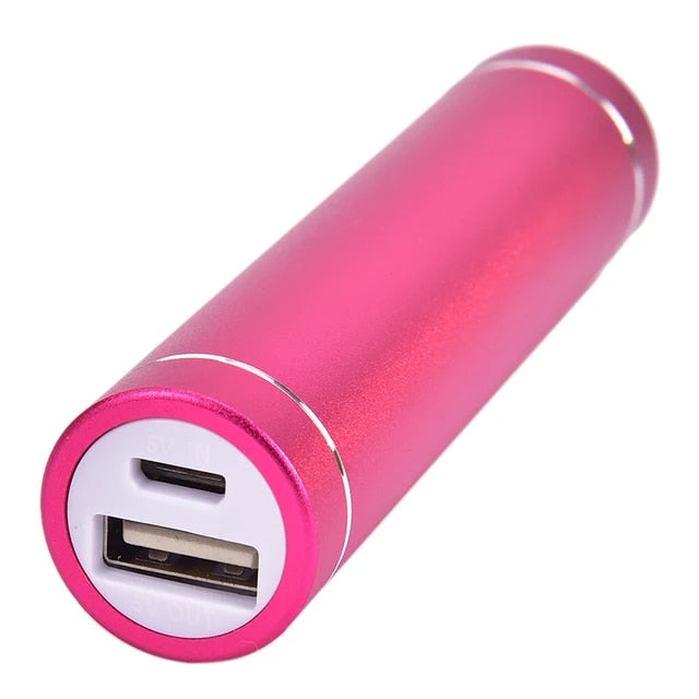 5V 1A USB Aluminium Body Power Bank Case for 18650 Battery