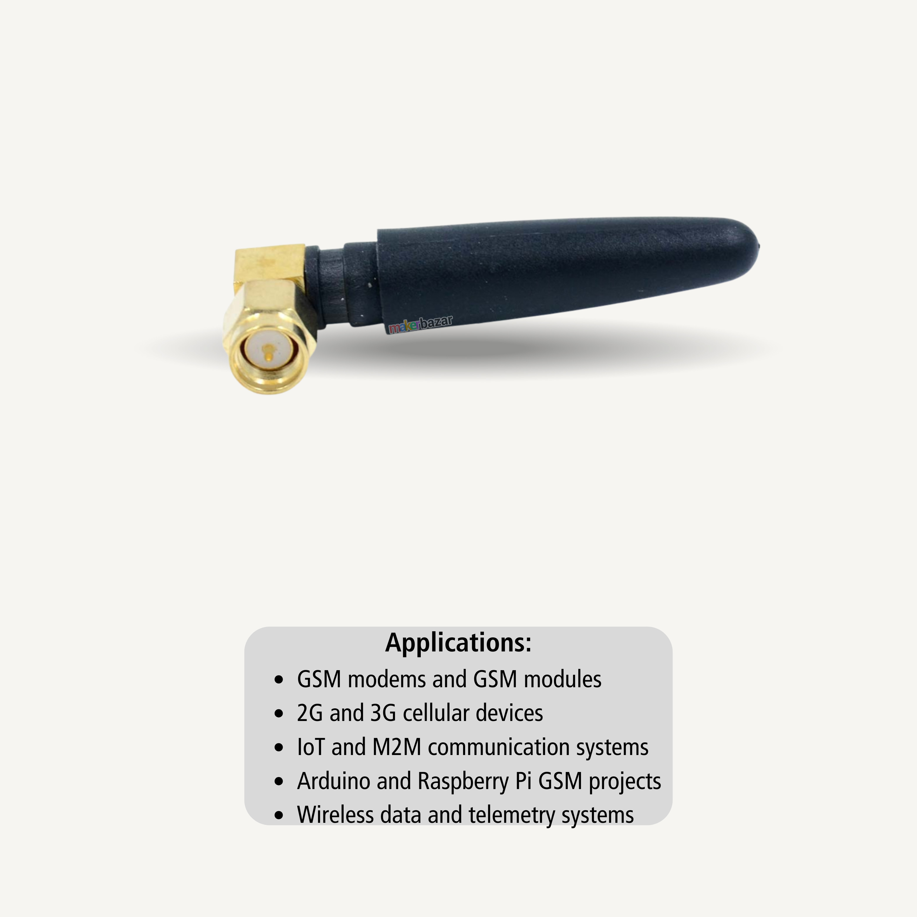 [Type-2] 2dBi GSM External Antenna SMA Quad Band 2G/3G
