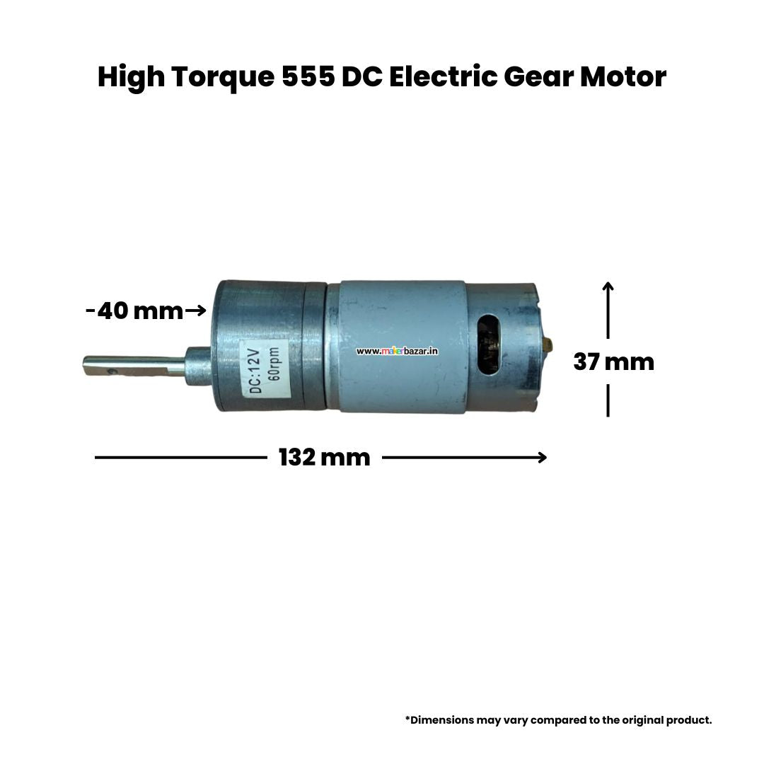 High Torque 555 DC Electric Gear Motor