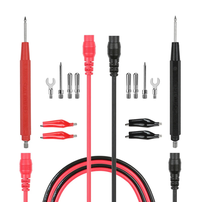 Pinetools Multimeter 16-in-1 Multifunction Digital Multimeter Test Probe Wire Pen with Diff