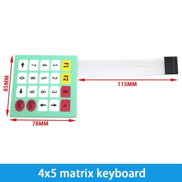 Universal Key Matrix Module Membrane Switch Keypad