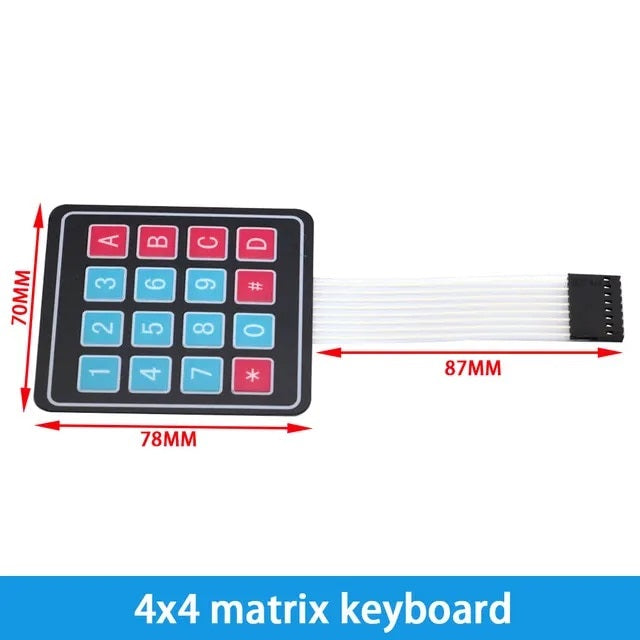 Universal Key Matrix Module Membrane Switch Keypad