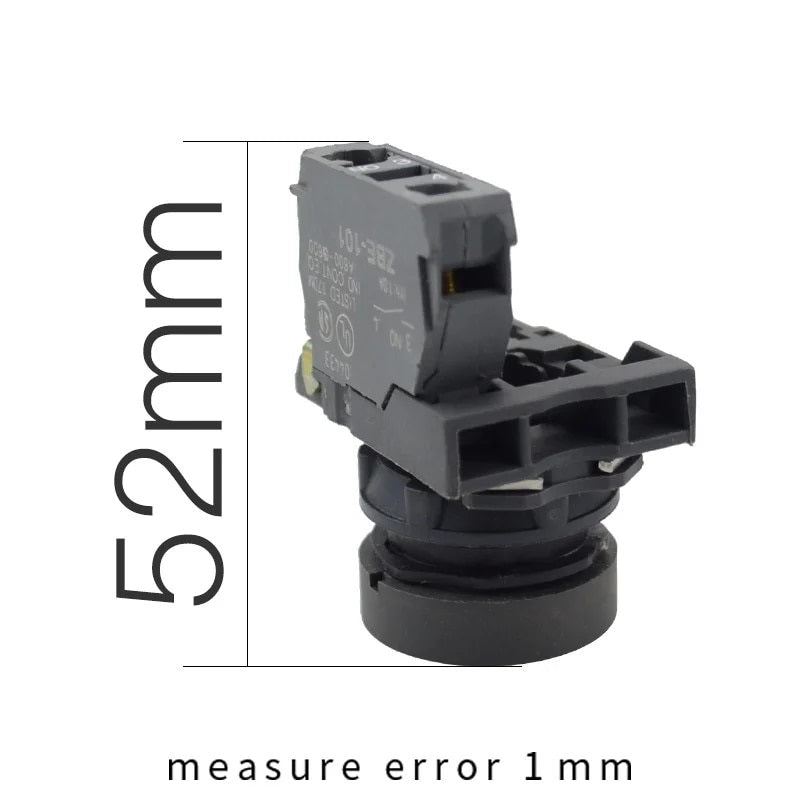 XB5 22.5mm Momentary Flush Push Switch Button Normally Open with ZBE-101 Contact Block