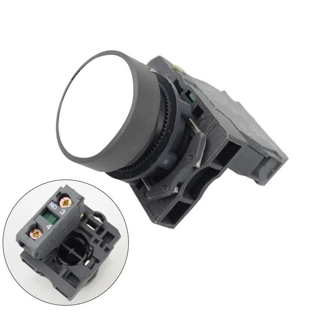 XB5 22.5mm Momentary Flush Push Switch Button Normally Open with ZBE-101 Contact Block