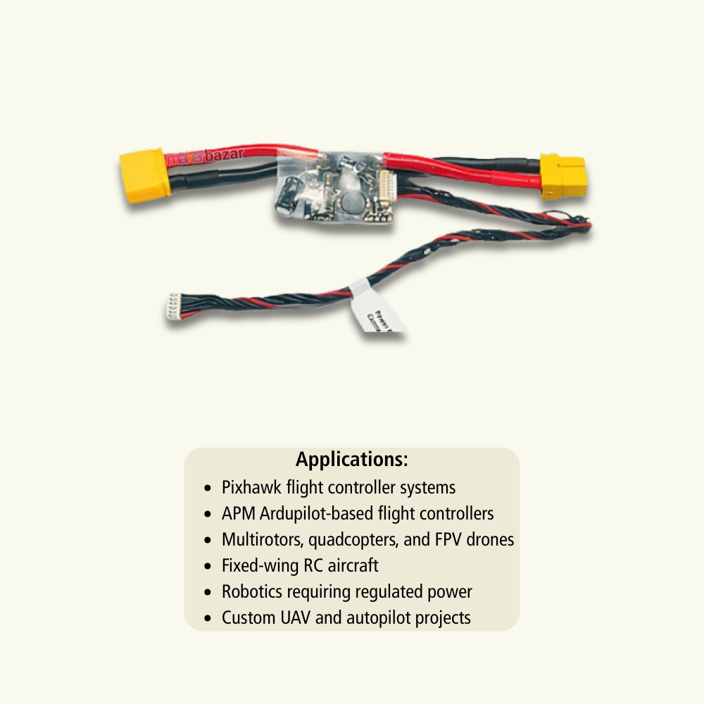 Radiolink 5.45V 2.5A BEC Power Module (2–12S) for Pixhawk & APM