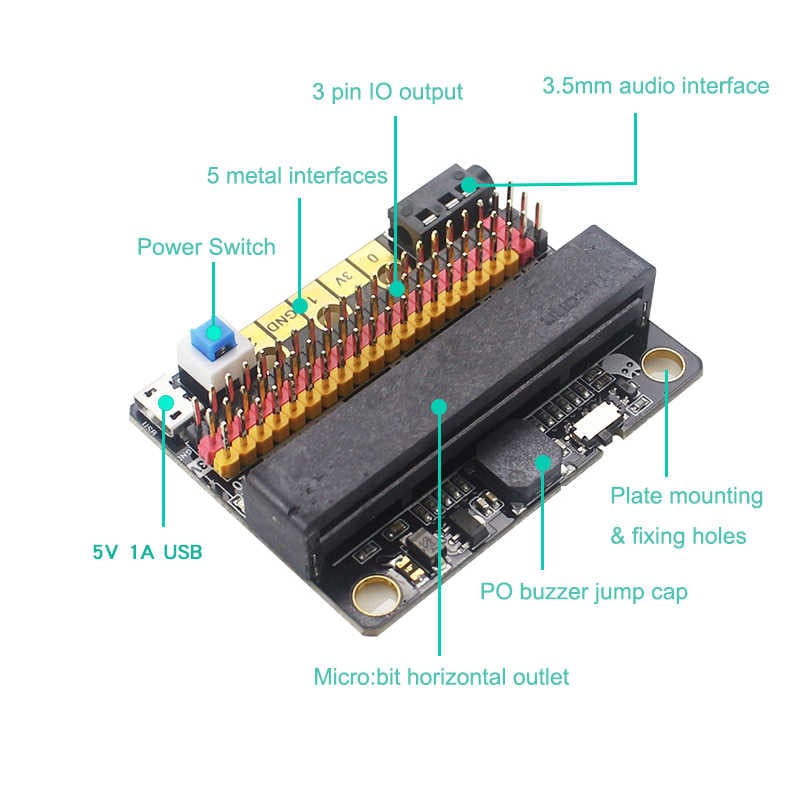 Micro:Bit Robotbit IOBIT V2.0 Expansion Board