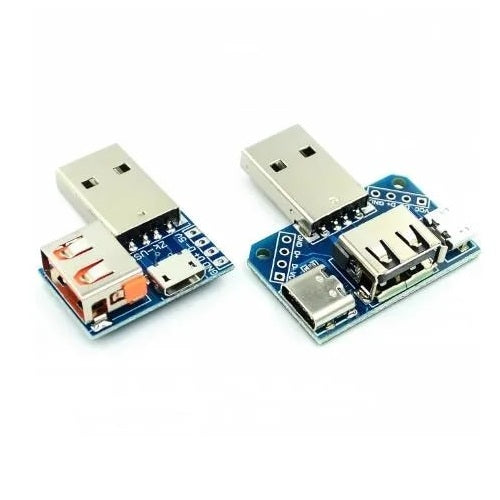 XY-USB Adapter Board Male to Female Micro-USB/Type-C/USB-A