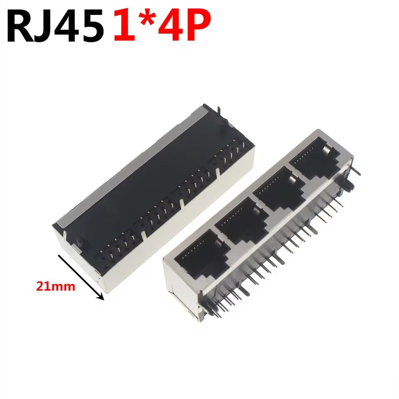 RJ45 PCB Mount Female Ethernet Connector 8P8C – LAN Socket