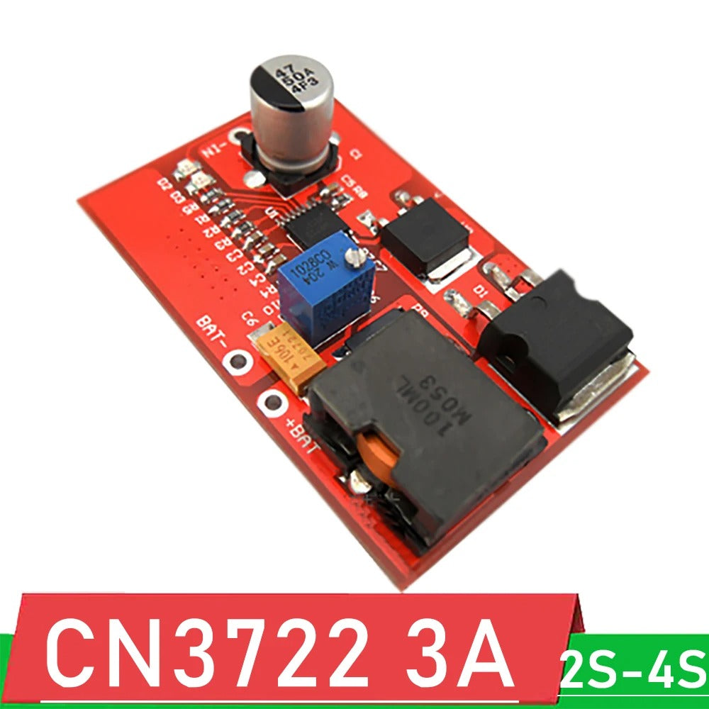 CN3722 MPPT Solar Panel Charge Controller for 2S-4S Li-ion Batteries, 3A