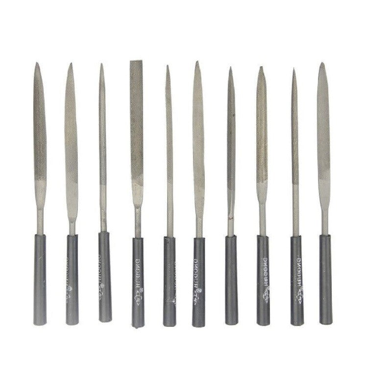 Precision Mini File Set Hugong 10 pcs Precision Needle File Set – Mini Hand Tool Kit for Metal ...
