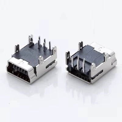 Mini USB-B Female Connector 5-Pin