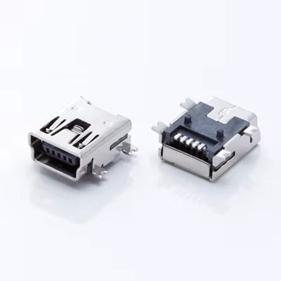 Mini USB-B Female Connector 5-Pin
