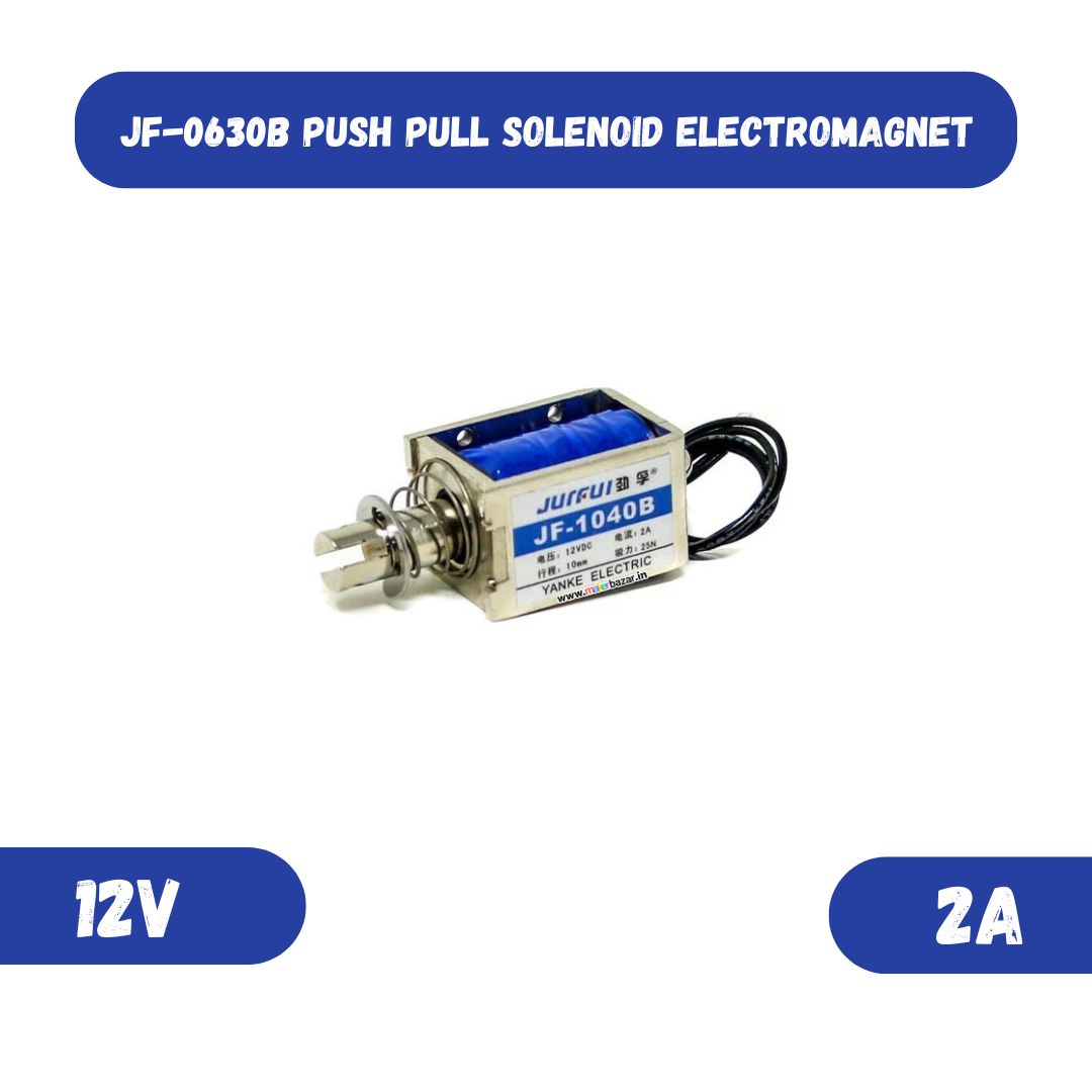 JF-0630B DC 10mm 6N Push Pull Solenoid Electromagnet