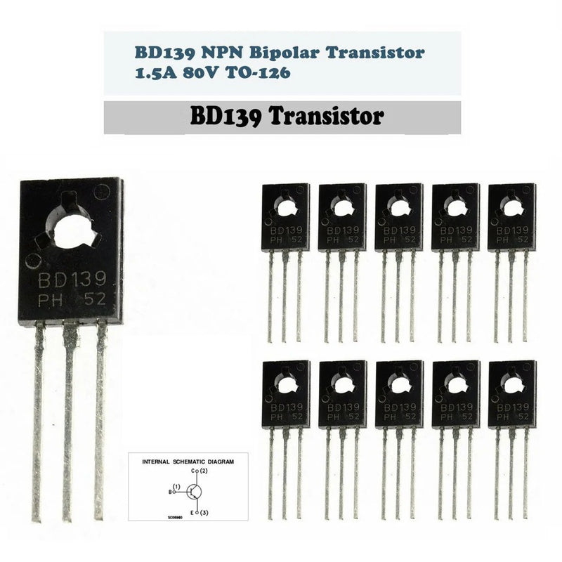BD Series TO-126 Transistors BD136 BD137 BD139 BD140 BD438 BD441 BD681 ...