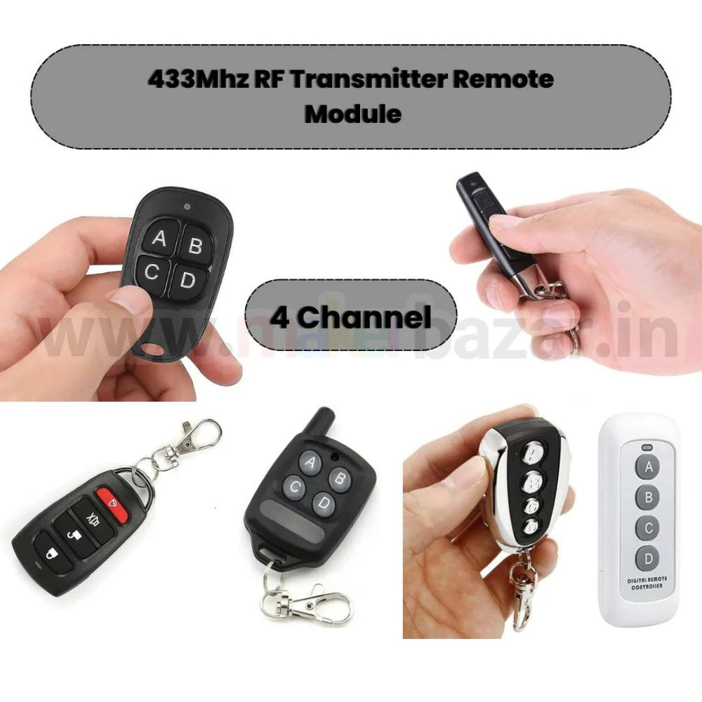 Buy 433Mhz RF Transmitter Remote Module | Makerbazar