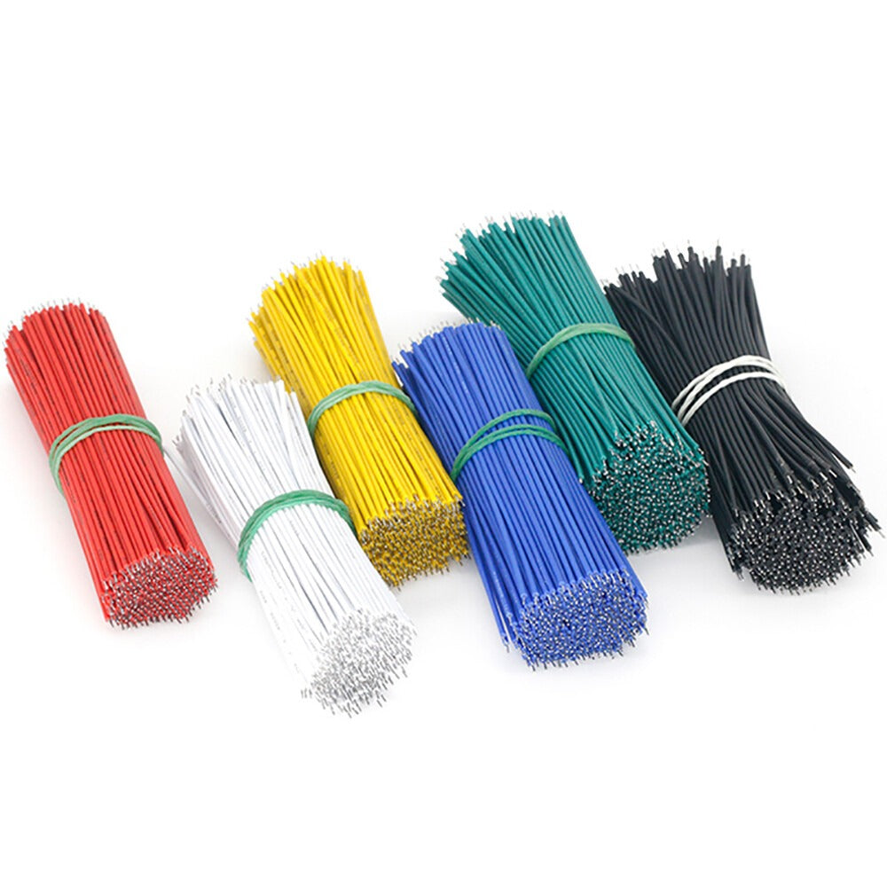 50pcs Tin-Plated Breadboard PCB Solder Cable Jumper Wire