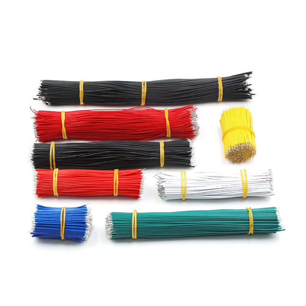 50pcs Tin-Plated Breadboard PCB Solder Cable Jumper Wire