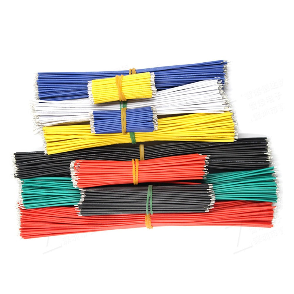 50pcs Tin-Plated Breadboard PCB Solder Cable Jumper Wire