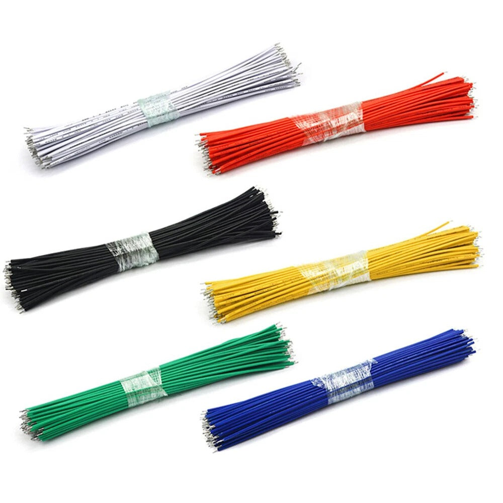 50pcs Tin-Plated Breadboard PCB Solder Cable Jumper Wire