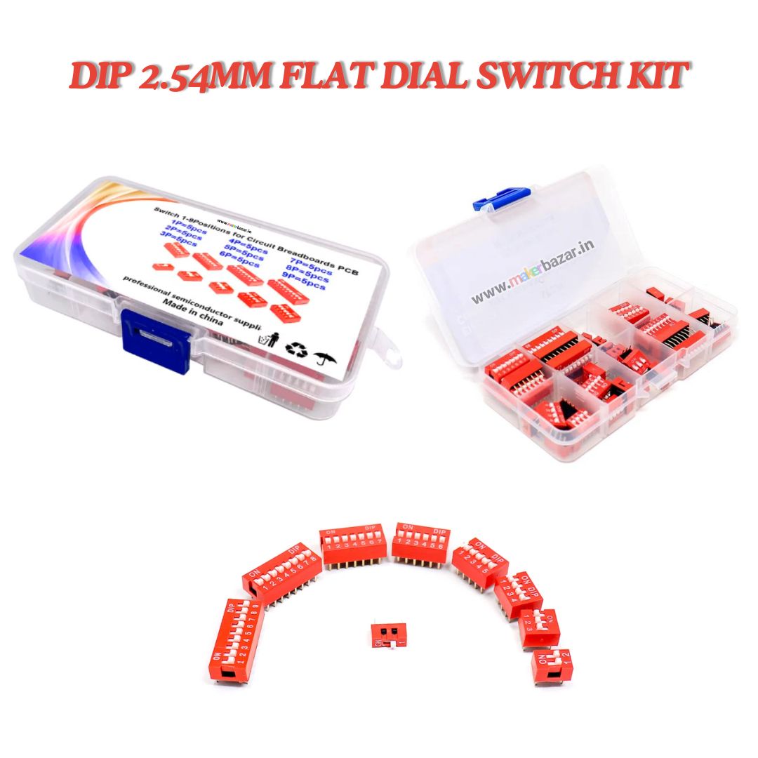 DIP 2.54MM Flat Dial Switch Kit