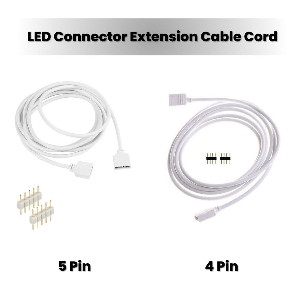 Buy LED Connector Extension Cable Cord in 4 and 5 Pins | Makerbazar
