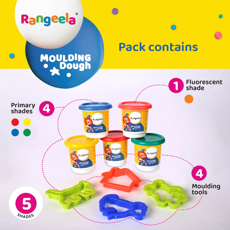 Rangeela Moulding Dough Clay | Vibrant Colors, Non-Toxic, Air-Dry Formula