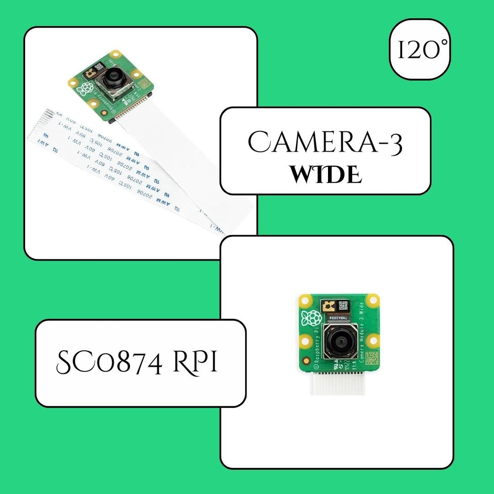3x15 Camera Raspberry Pi Raspberry Pi | Camera-3 |Wide | NoIR | Wide NoIR | IMX708