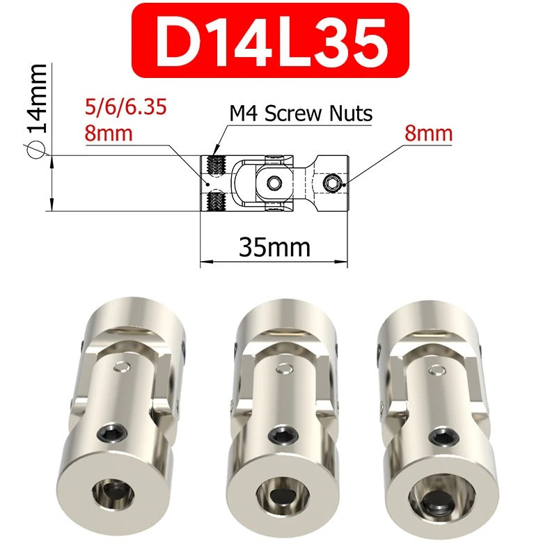 Universal Joint Metal Coupling for RC Cars