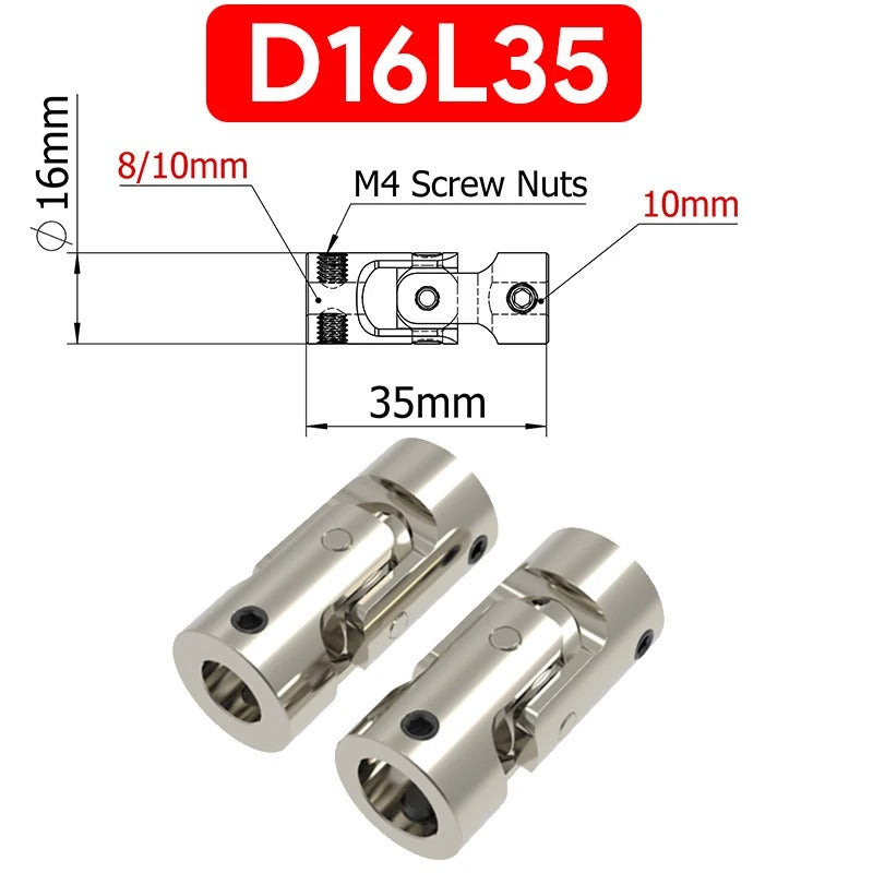 Universal Joint Metal Coupling for RC Cars