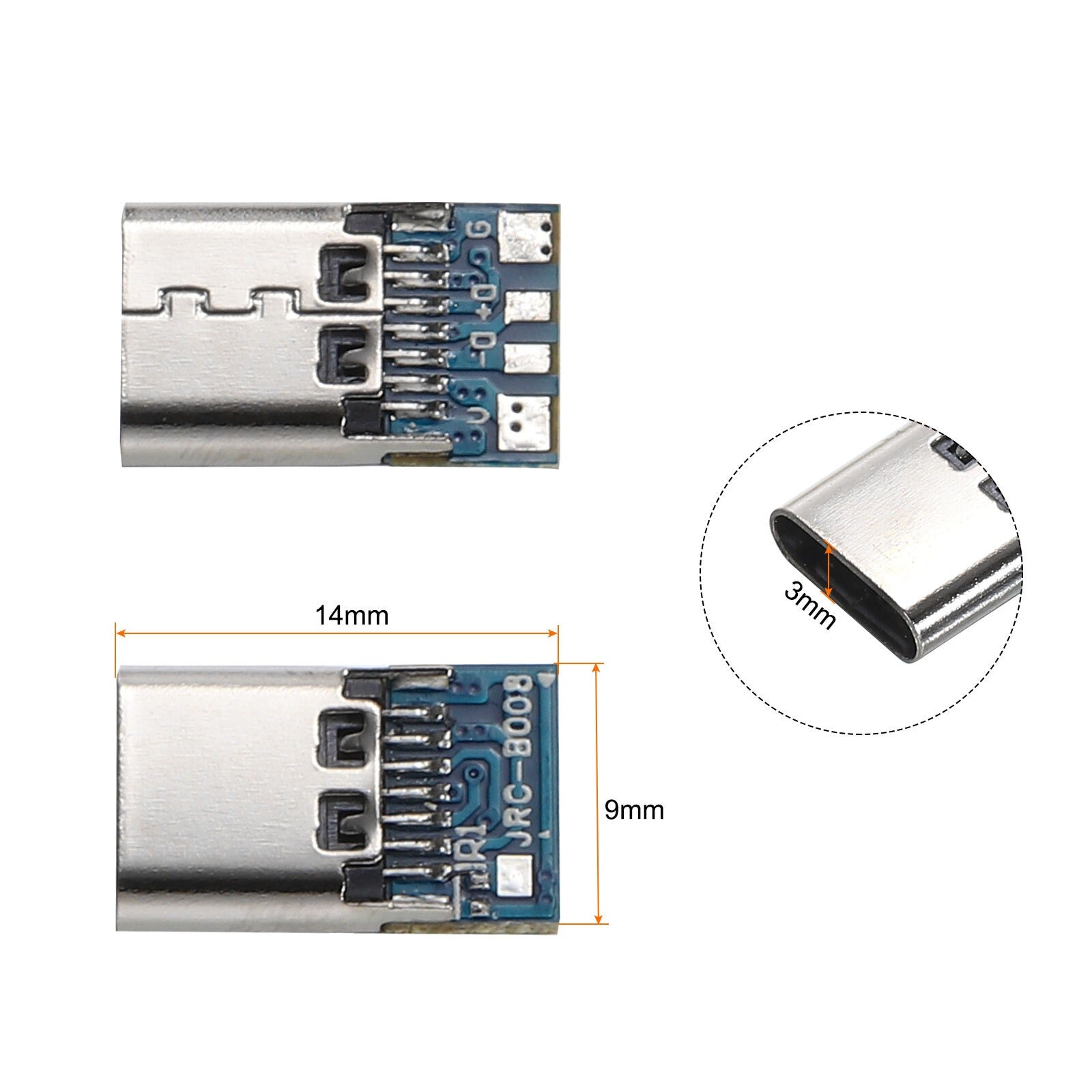 Type-C USB Female to DIP PCB Breakout Board