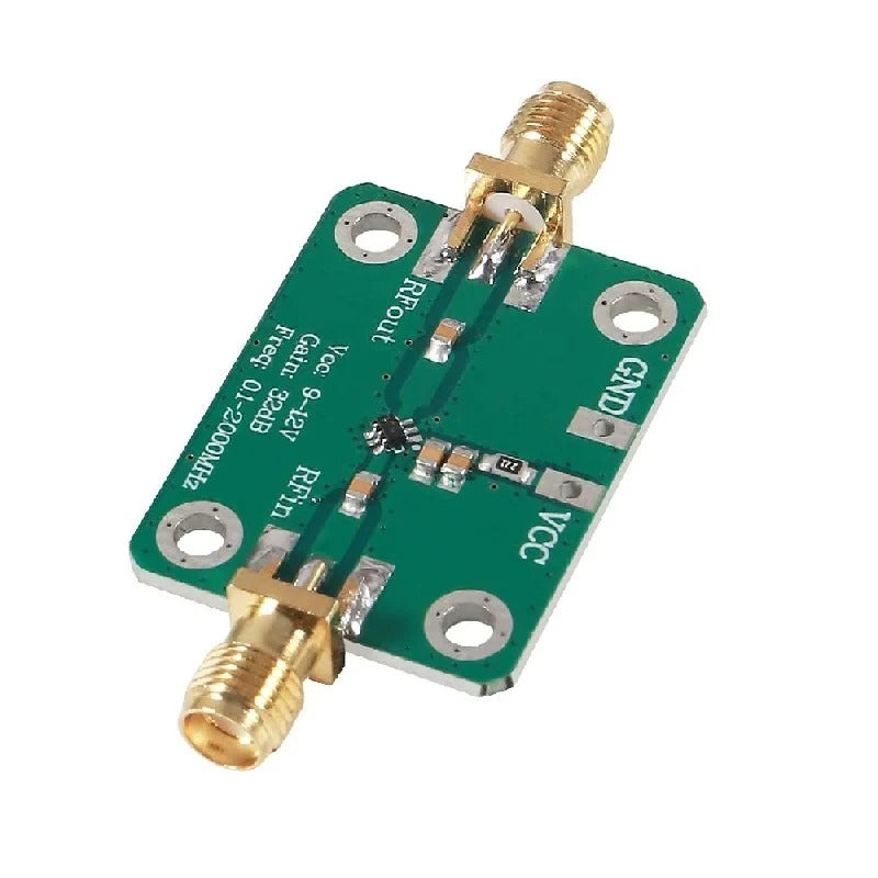 0.1-2000mhz RF Wideband Amplifier Gain 30db Low-Noise Amplifier LNA Board Module