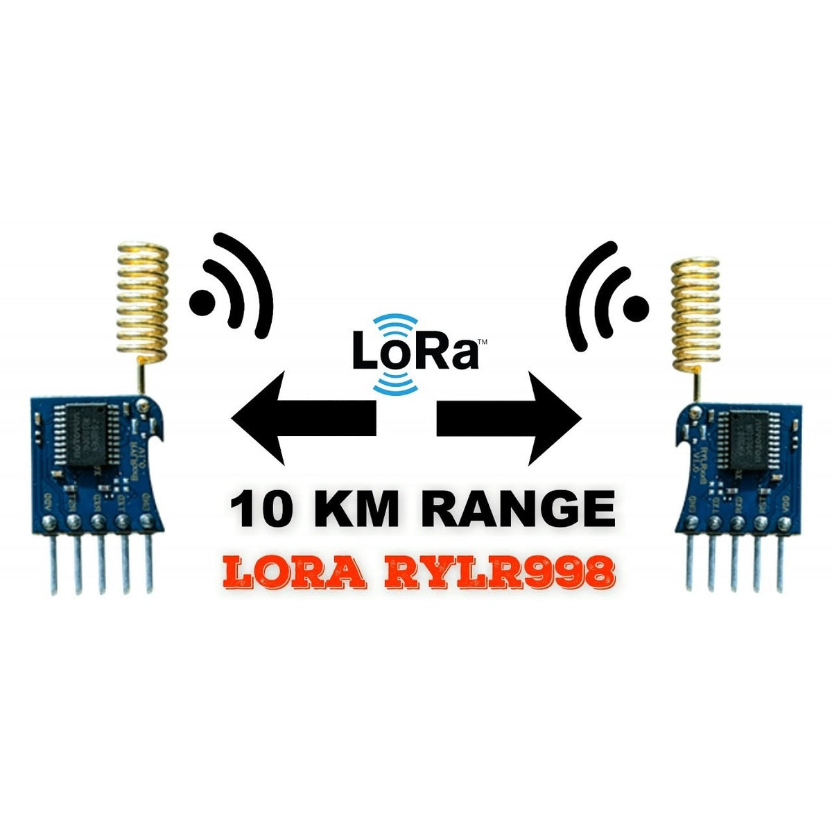 Reyax RYLR998 868/915MHz LoRa Transceiver Module – UART, Ultra-Long Range