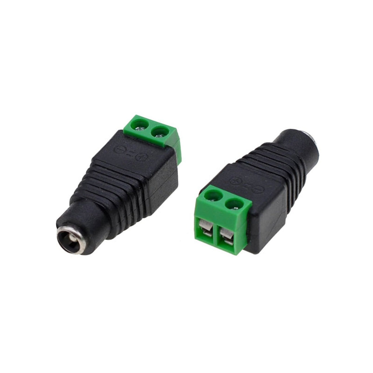 [Type 2] 5.5x2.1mm DC Power Jack Plug with 2-Pin Screw Terminal For CCTV Camera
