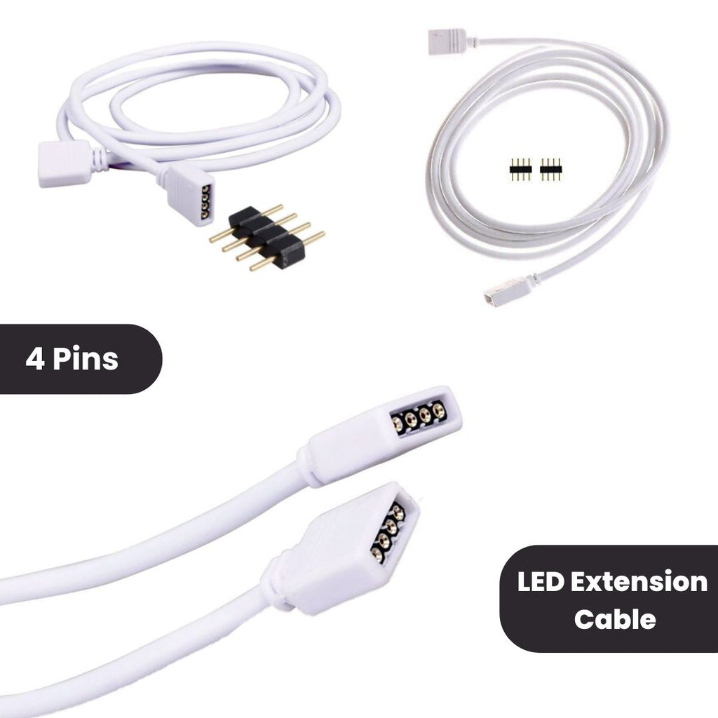 Buy LED Connector Extension Cable Cord in 4 and 5 Pins | Makerbazar