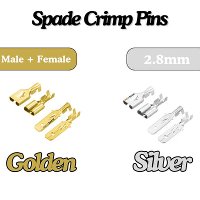 Versatile 2.8/4.8/6.3mm Electrical Wire Connector Male Female Crimp ...