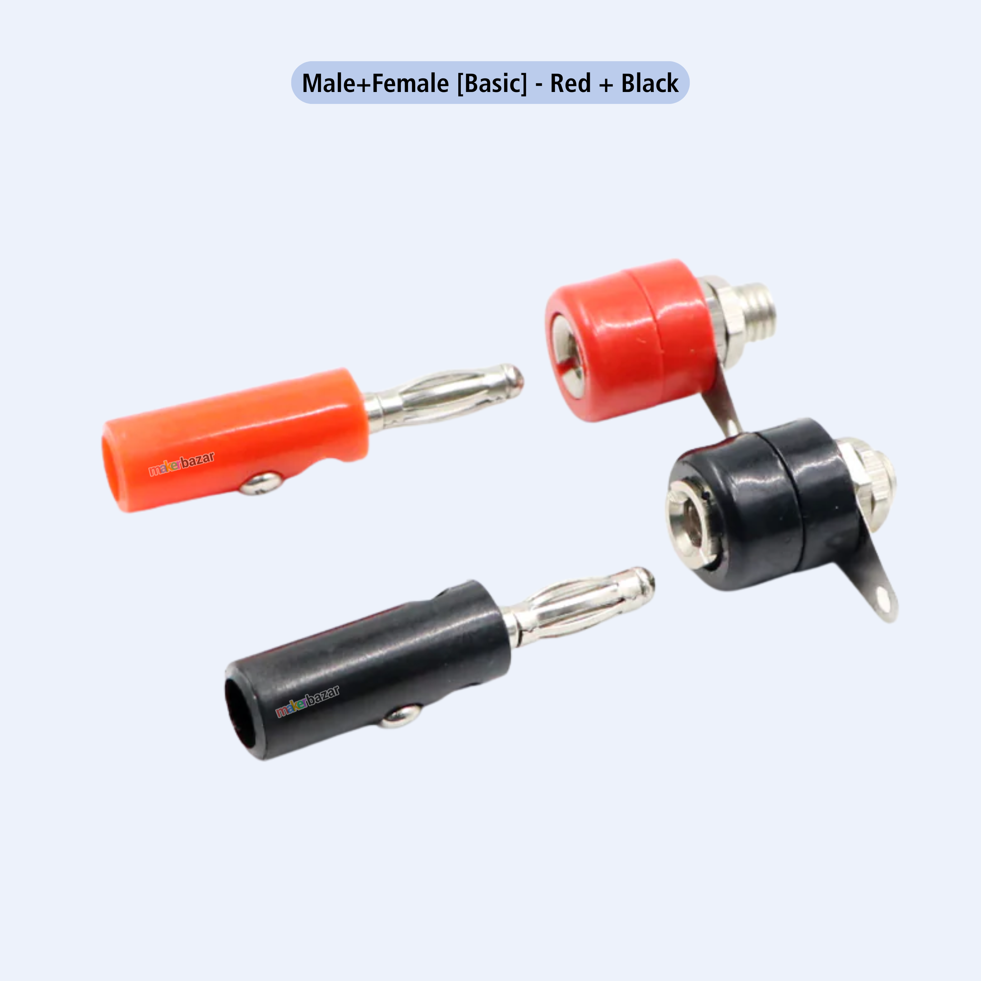 [Type 1] 4mm Banana Jack Plug Connector & Socket