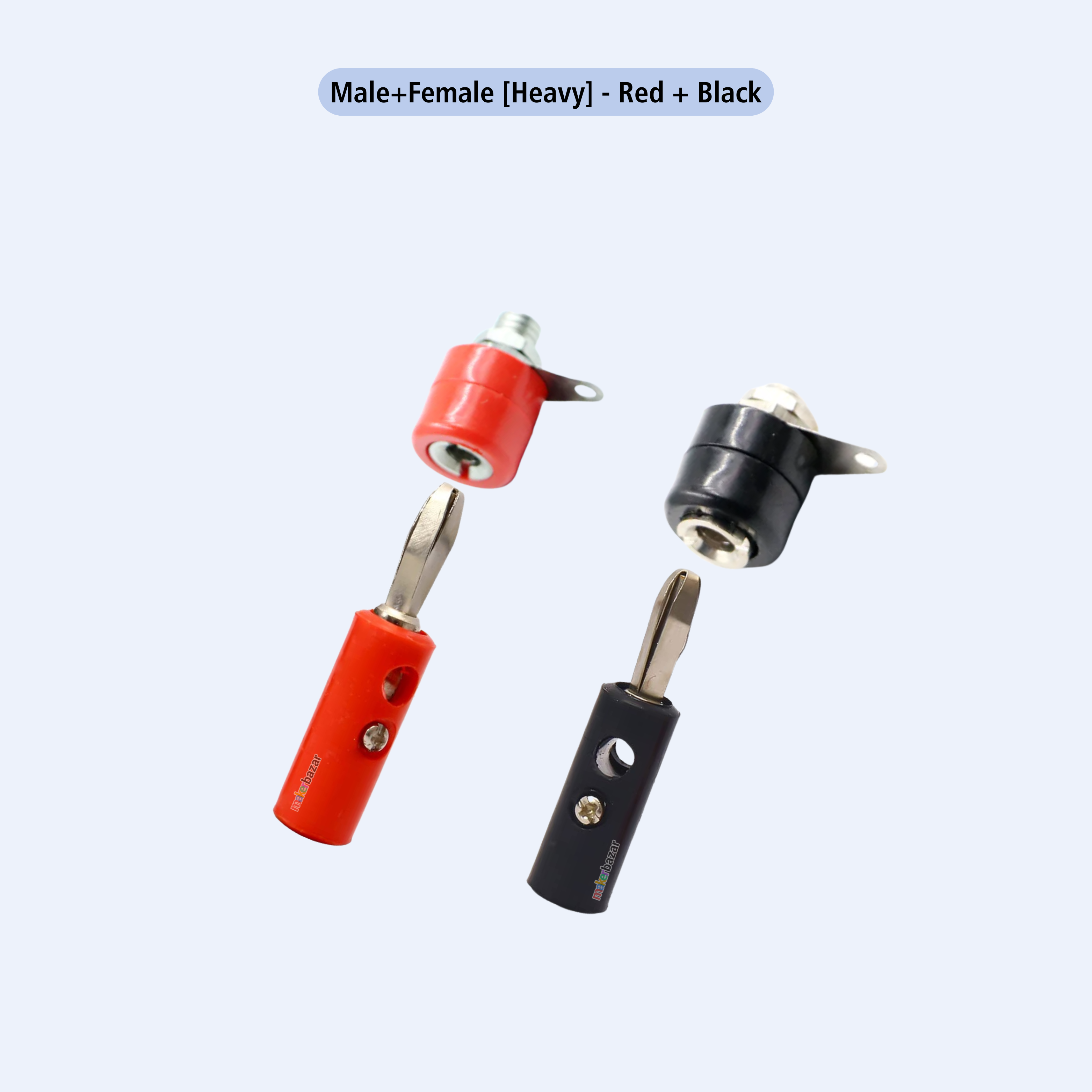 [Type 1] 4mm Banana Jack Plug Connector & Socket