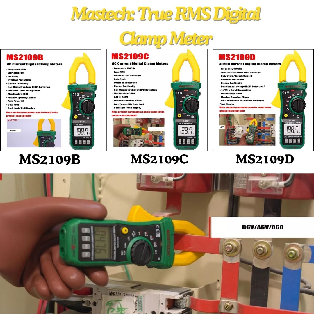 Mastech: MS2109-Series True RMS Digital Clamp Meter