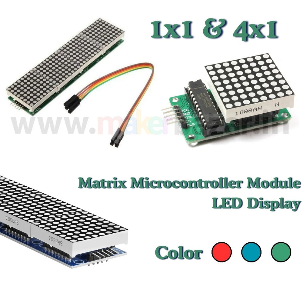 Microcontroller Led Screen Display MAX7219 8x8 Dot Matrix Microcontroller Module LED Display