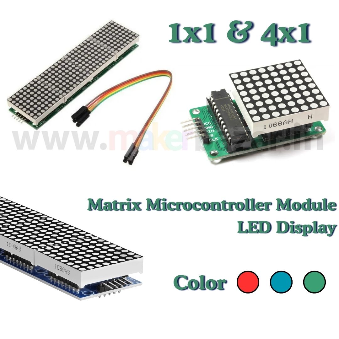 MAX7219 8x8 Dot Matrix Microcontroller Module LED Display