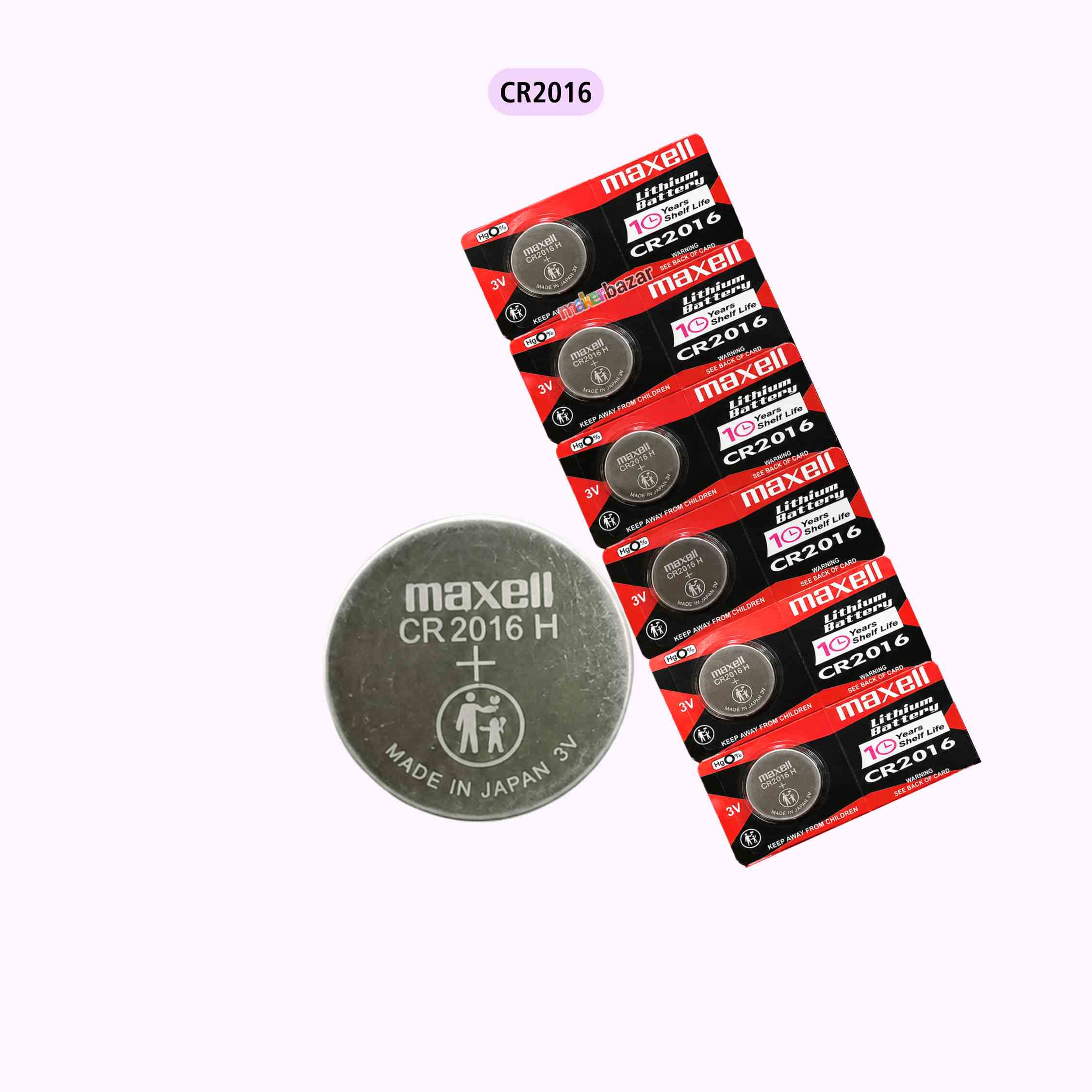 Maxell: 3V Non-Rechargeable Lithium Coin Button Cells